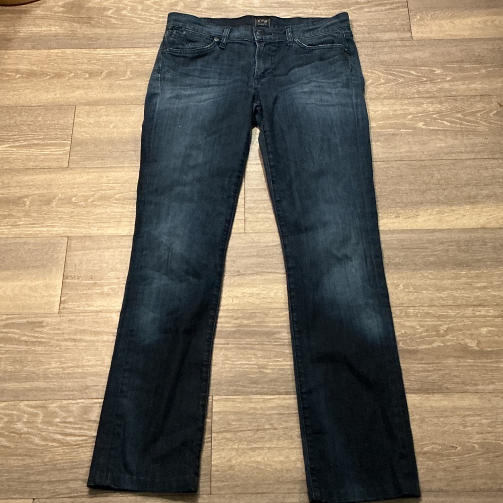 Citizens of Humanity Elson Women's Indigo Medium Rise Straight Leg Jeans